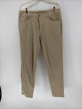 Lululemon ABC Slim-Fit Pant * Warpstreme Sz 34 - 30” inseam -Khaki Color M5AD9S